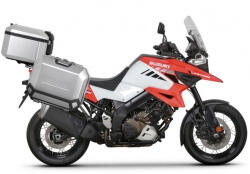 Shad Set complet de cutii de aluminiu SHAD TERRA, 37L cutie centrala si 47L 47L cutii laterale, incluzand kit montaj si placa SHAD SUZUKI DL 1000 V-Strom DL 1050 V-Strom (261867)