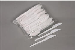  Kés, műanyag, többször használatos, 17 cm, 40 db "Prima", fehér (KHMU253) - fiorex