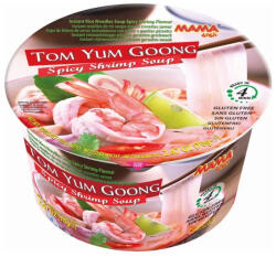 Thai President Foods Public Company Limited Gluténmentes Instant Rizstészta Tom Yum Ízű Nagy Poharas, 70gr (Mama)