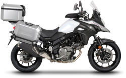 Shad Set complet de cutii de aluminiu SHAD TERRA, 48L cutie centrala si 36L 36L cutii laterale, incluzand kit montaj si placa SHAD SUZUKI DL 650 V-Strom (261872)