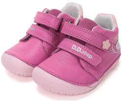 D.D.Step Magenta madárka mintás, valódi bőr D. D. Step Barefoot (mezítlábas) gyerekcipő