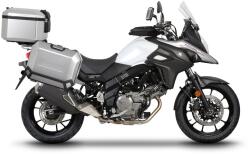 Shad Set complet de cutii de aluminiu SHAD TERRA, 48L cutie centrala si 47L 47L cutii laterale, incluzand kit montaj si placa SHAD SUZUKI DL 650 V-Strom (261873)