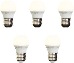 LUUMR 5 darabos intelligens E27 dimmelhető LED izzókészlet P45 Opál 4, 9W 470 lm 2200-4000K (03419)