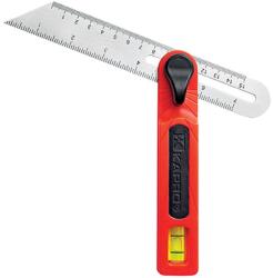 Kapro Echer reglabil Kapro 301 cu nivela si rigla din inox pentru unghiuri (212180)