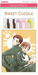 Zebra Írószer készlet, Zebra Manga Set, Sweet cuddle, 5 darabos - vegyesbolt