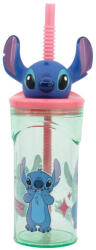 Stor Disney Lilo és Stitch, A csillagkutya 3D műanyag szívószálas pohár 360 ml (74869)