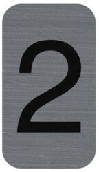 EXACOMPTA Információs tábla, öntapadó, 2, 5x4, 4 cm, alumíniumhatású, EXACOMPTA, 2-es (EX67182E) - officepantry