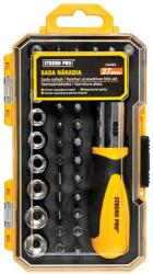 Strend Pro Set biti si capete Strend Pro WT536, 37 piese, cu surubelnita cu clichet (239483) Surubelnita