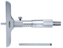INSIZE Micrometru mecanic de adancime INSIZE 0-50mm, rezolutie 0, 01mm, talpa 101, 5mm, tija plata (3240-50)