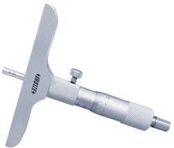 INSIZE Micrometru mecanic de adancime INSIZE 0-25mm, rezolutie 0, 01mm, talpa 101, 5mm, tija plata (3240-25)