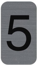 EXACOMPTA Információs tábla, öntapadó, 2, 5x4, 4 cm, alumíniumhatású, EXACOMPTA, 5-ös