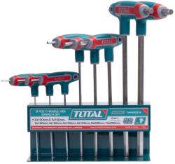 TOTAL Set 8 chei imbus în T TOTAL, Cr-V industrial, 2-10 mm, cu suport (THHW80816) Surubelnita