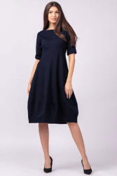 SHOPIKA Rochie lalea cambrata din jerseu punto milano, bleumarin Talie unica