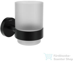 Ravak Kona 210 pohártartó üvegpohárral, matt fekete X07P1309 (X07P1309)