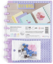 KARTON P+P Spirálfüzet vonalas OXY lego design A/5 80 lapos lila (3-40126) - kreativjatek