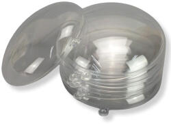  Ajándéktartó gömb műanyag lapos 11cm 5db/cs 60/# - csinaldmagadshop