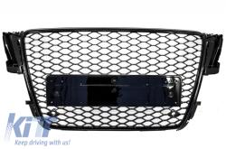 KITT Specials Első Rács Audi A5 8T (2008-2011) RS5 Design márkajelzés nélküli Zongora Fekete (FGAUA58TRSBPDC)