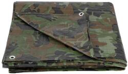 Strend Pro Garden Prelata camuflaj kaki 3x5 m, 80 g/mp, pentru acoperire, cu ocheti (2170082)