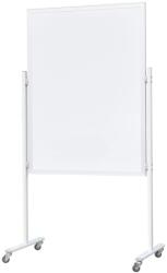 Procart Tabla magnetica doua fete scriere, 90x120 cm, stand mobil cu blocare roti, rama aluminiu (AS18)