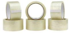  Banda adeziva solvent, scoth pentru ambalare, rola 48 mm x 60 m, transparent, set 6 buc (SLV48X60TRANSPARENT)