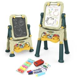 Procart Tabla magnetica dubla, 40x50 cm, inaltime reglabila, rotire 360 grade, spatiu depozitare (PAK491516)