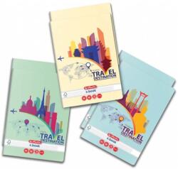 Herlitz Caiet scolar A4, 60 file, liniatura dictando, Herlitz Travel (HZ9487590)