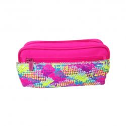 ECADA Penar tip borseta, model cu paiete multicolor, 2 compartimente (PE654RZ) Penar