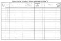 BiroCo Registru intrare iesire, BiroCO, 100 file/bloc, A4, orizontal, 60 gr/mp (BIRO0066)