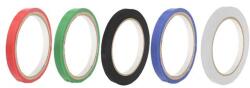 Procart Banda adeziva pentru sigilat pungi, rola 12 mm x 66 m, diverse culori Alb (YJJD01-WHITE)