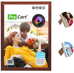 Procart Rama foto A4, pentru perete sau birou, aspect vintage, lemn Maro (W09A055-2)
