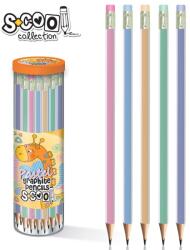 S-COOL Creion mina grafit HB, cu radiera rezistenta, corp triunghiular, S-COOL (JOC28163)