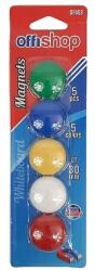OffiShop Set 5 magneti pentru tabla magnetica, 30 mm, multicolor (JOC30472)
