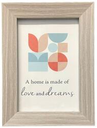 Procart Rama foto Freya, de birou sau perete, 10x15 cm, design simplu, cadru lemn gri (DA10)