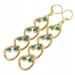 Xuping 4849 Arany színű, lógós nemesacél fülbevaló celebstílus