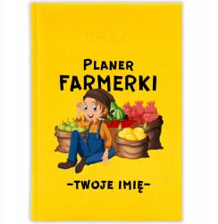 FunnyCase Könyvnaptár 2026 Farmer Tervező Citrom Tervező Ajándék Minták (Kalendarz Cytrynowy PLANER FARMERKI)