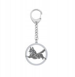 Mejk Jewellery Kulcstartó Schipperke Ezüst 925 Ajándék Gravírozás Ingyenes (Schipperke)