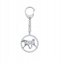 Mejk Jewellery Ezüst kulcstartó Kutyával Kangal 925 Nő Ajándék Gravírozás Ingyenes (Brelok z Kangalem)