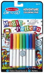 Melissa & Doug Carnet de colorat Modele magice Aventuri (MD30310) Carte de colorat