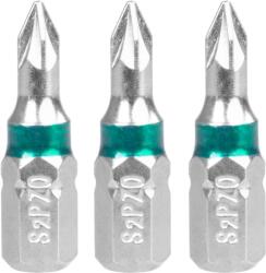 Strend Pro Set biti Strend Pro Pozidriv PZ0, 1/4", 30 mm, 3 bucati (2250248) Surubelnita