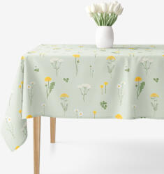 Goldea szögletes terítő 100% pamutvászon - zöld mező 120 x 120 cm