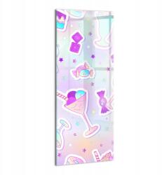 Wallfluent Üveg Kép Fali Kép Konyhába Fagylalt sütemények cukorka 50x125 (010010010180100074601)