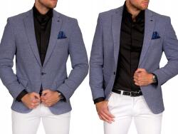 Frappoli Férfi blézer Kék Sötétkék Prémium Frappoli Casual Lycra méret 48/ M