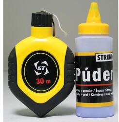 Strend Pro Snur de trasat pentru zidarie 15 m cu derulator + pudra albastra Strend Pro (2160557)