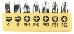 Strend Pro Set biti pentru surubelnita Strend Pro YF40515, 7 piese S2 (PLO, PH, PZ) (2250285) Surubelnita