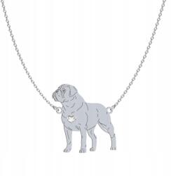 Mejk Jewellery Ezüst nyaklánc Bullmastiff kutyával 925 Ékszer Nő Gravírozás Ingyenes (NASZYJNIK Z PSEM BULLMASTIFF)