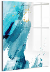 Wallfluent Üveg Fali Fotókép Edzőterembe Nyomtatott Ecsetvonások 70x100 (010010010240100088371)