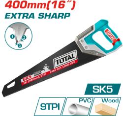 TOTAL Fierastrau pentru lemn TOTAL 400 mm (16), lama SK5, 9 TPI, industrial (THT55168) Fierastrau