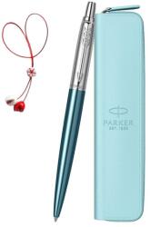 Parker Set Pix Jotter Royal albastru + Etui Navy albastru cu fermoar (PACHETMARTISOR1(2))
