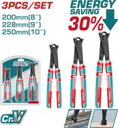 TOTAL Set 3 clesti pentru legat sarma TOTAL, parghie mare, Cr-V 8/9/10 (THT2RK231) Cleste