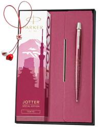 Parker Set Pix Jotter Royal Global Tokyo fucsia + Agenda Velvet B6 fucsia (PACHETMARTISOR5(2))
